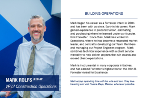 Mark Rolfs VP of Construction Operations