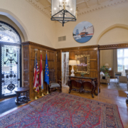 Embassy of Luxembourg lobby with arched door entry way Forrester Construction