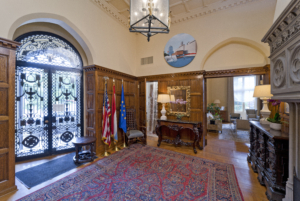 Embassy of Luxembourg lobby with arched door entry way Forrester Construction