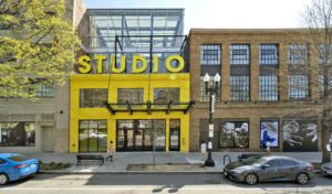Studio Theatre - Yellow Exterior Studio Sign Street View Forrester Construction