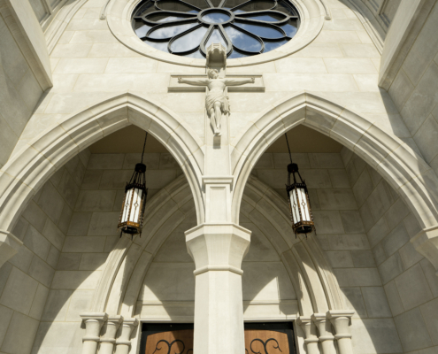 Corpus christi catholic church exterior Forrester Construction