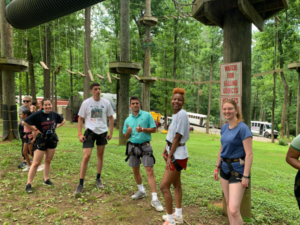 Forrester Construction interns team bonding Harpers Ferry Adventure Center