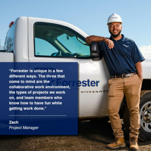 Zach Project Manager Faces of Forrester Construction