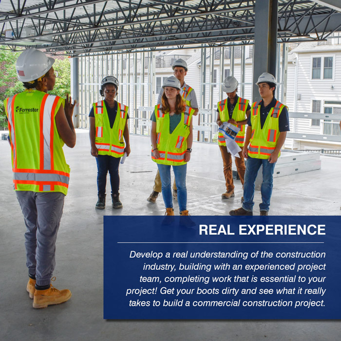 Forrester Construction College Students Insternship Entry Level Project Engineer Real Experience