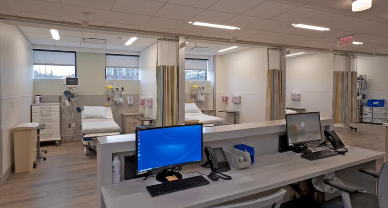 Harborside ASC Back Nurse Station Patient Bays