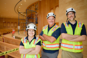 Forrester Construction Senior Leaders Kristin Prudhomme John Shumar and Mark Rolfs