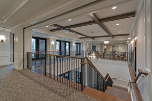 Sunrise of Vienna Final Photo of grand stair case Area - Ken Wyner Photography - Forrester Construction Company