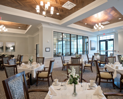 Sunrise of Vienna Final Photo of Dining Area - Ken Wyner Photography - Forrester Construction Company