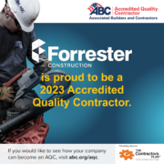 Forrester Construction Named Accredited Quality Contractor for 2023