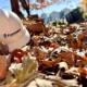 Forrester Construction Hardhat in Fall Leaves Autumn Folliage