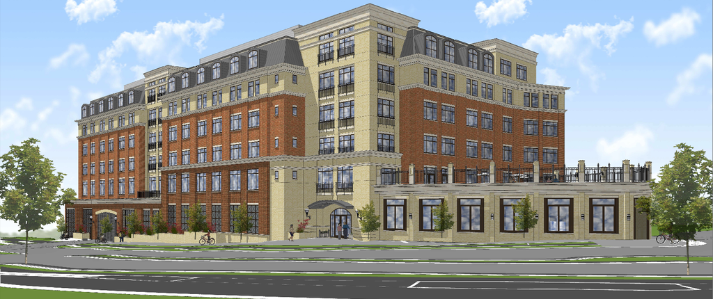 Kensington Senior Living is building a 116-unit facility (rendering of building)