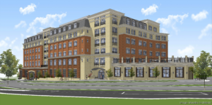 Kensington Senior Living is building a 116-unit facility (rendering of building)